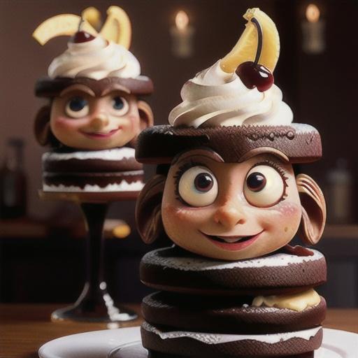 Black forest mousse cakes