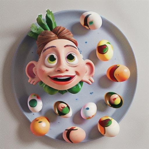 Salmon devilled eggs