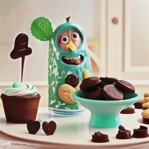 Chocolate-Mint Marble Cookies