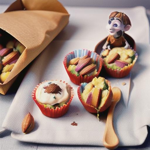 Rhubarb Almond Muffins