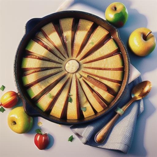Apple and Cheddar Skillet Cake