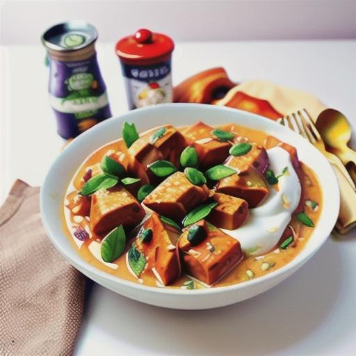 Butter chicken with raita recipe