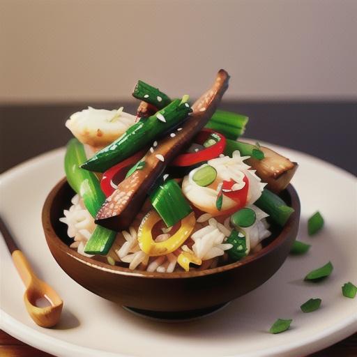 Lamb stir-fry with coconut rice (gluten-free)