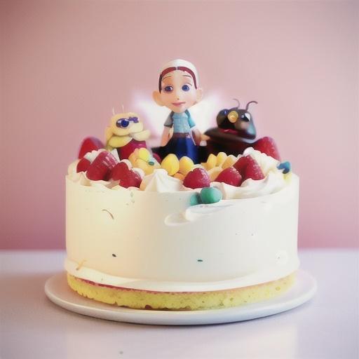 Raspberry & white chocolate mousse cake