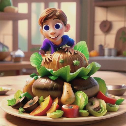 Cabbage with Portobello Mushrooms