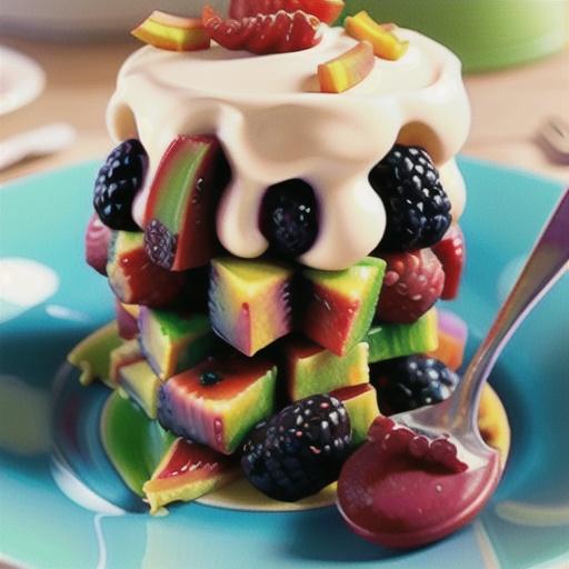 Blackberry and Rhubarb Shortcake