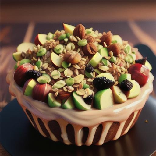 Hasselback Apples with Granola Streusel