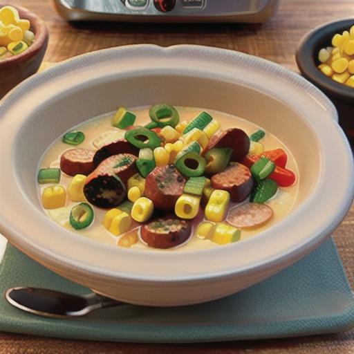 Spicy Slow Cooker Corn Chowder