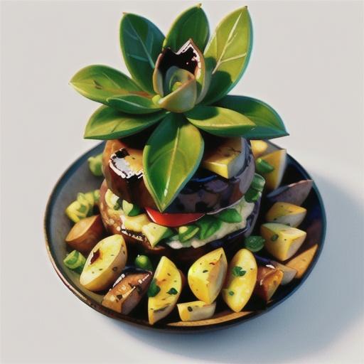 Steak with balsamic glaze and warm potato salad