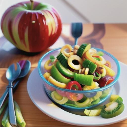 Spiralized Apple Salad