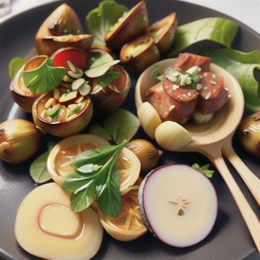 Sautéed Jerusalem artichokes with garlic and bay leaves