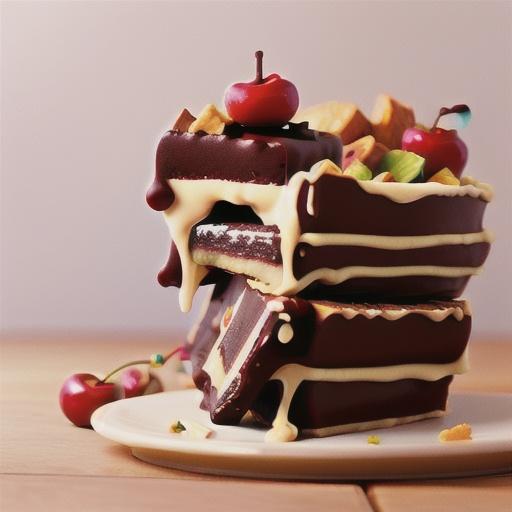 Gluten-free and dairy-free choc-cherry slice