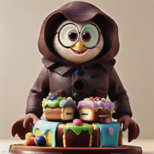 Owl with Babies Cake