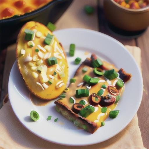 Cheesy Southwest Black Bean Egg Bake