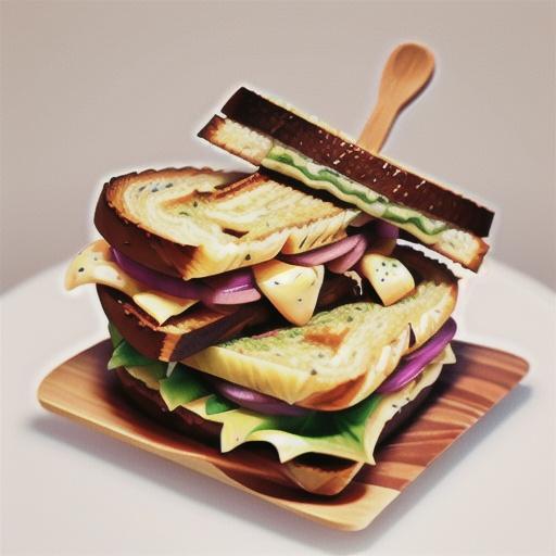 Reuben sandwich with coleslaw