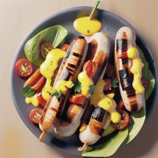 Grilled Mustard Italian Sausages