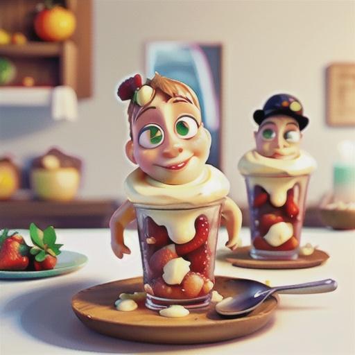 Cheat's strawberry bavarois