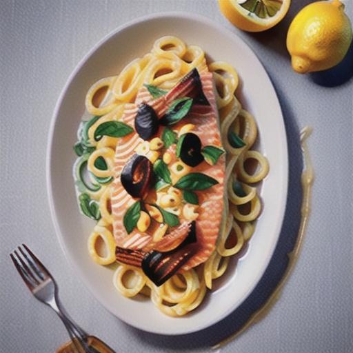 Lemon Pasta with Salmon