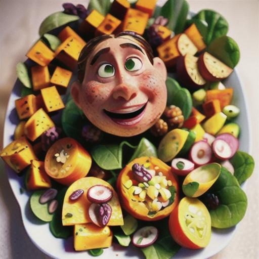 Harvest Salad with Miso-Maple Roasted Butternut Squash