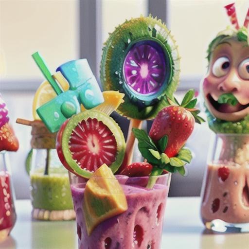 Strawberry Green Smoothie Pops