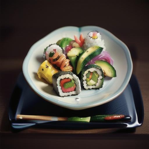 Deconstructed California Roll Sushi