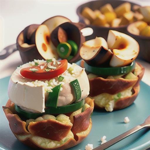 Greek-Style Shepherd's Meat and Potato Cups