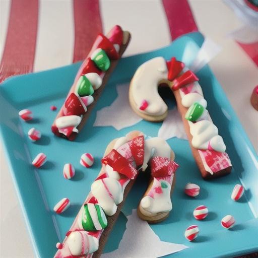 Spritz Candy Cane Cookies