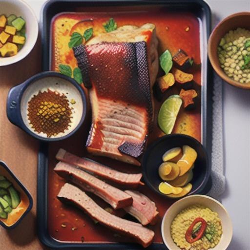 Turmeric-spiced pork loin & ribs