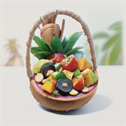 Coconut fruit salad bowl recipe