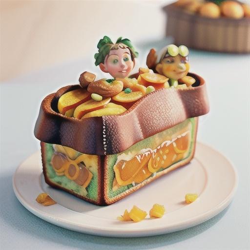 Mandarin, marmalade and almond loaves