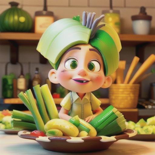 Leeks with Chardonnay and Creme Fraiche