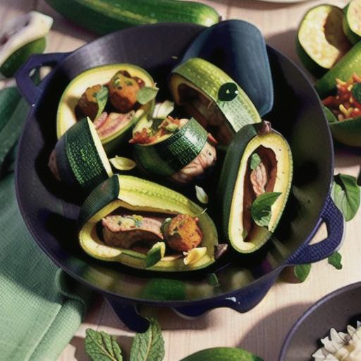 Middle Eastern Stuffed Zucchini