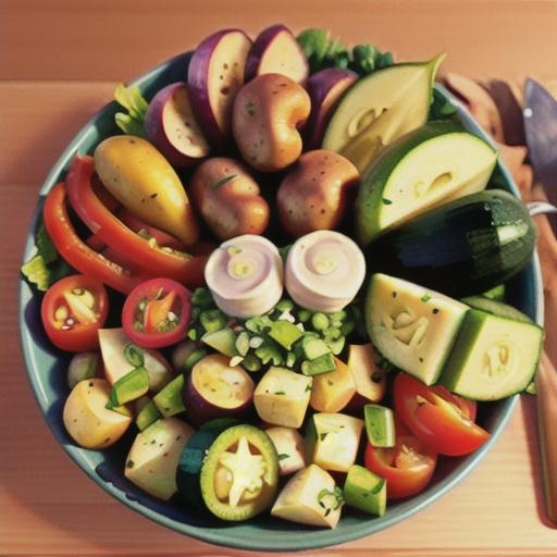 Potato-Vegetable Salad with Cilantro Dressing