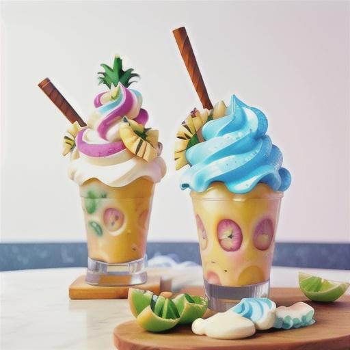 Pina colada soft serve recipe