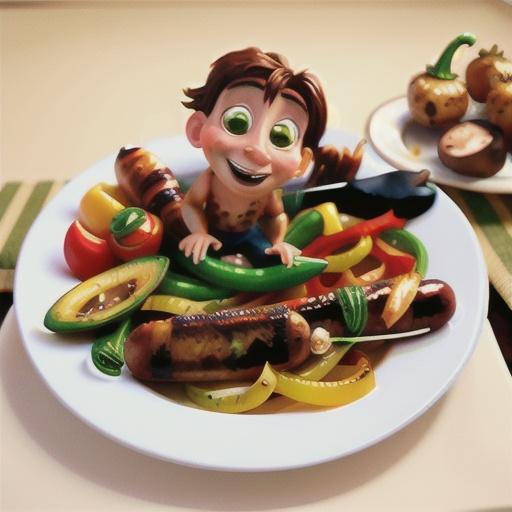 Grilled Italian Sausage with Peppers and Onions