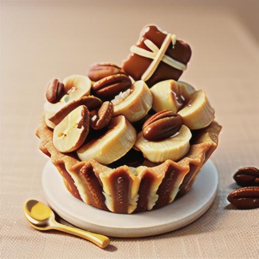 Mini pecan banoffee pies