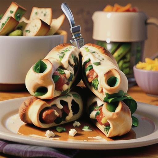 Spinach, Ricotta and Sausage Calzones