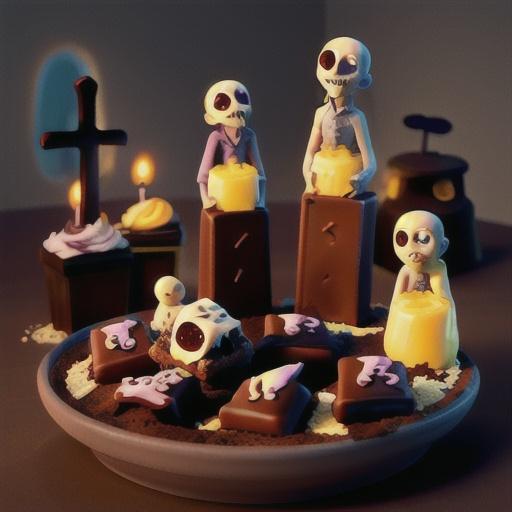 Zombie Graveyard Brownies