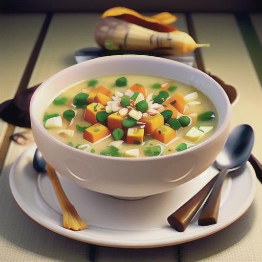 Japanese Sweet Potato and Parsnip Soup