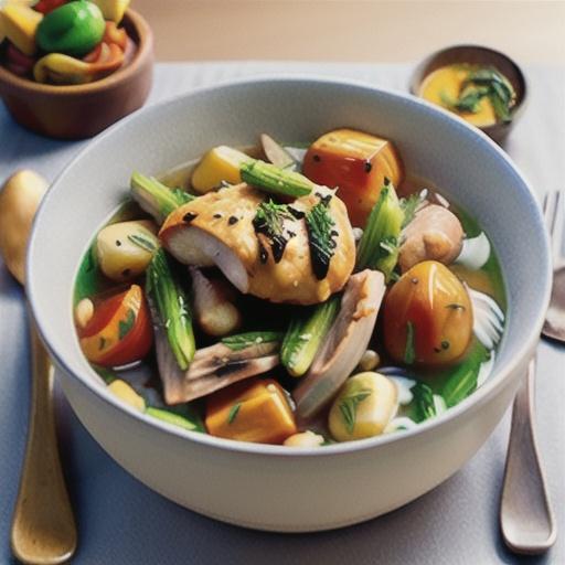 Chicken, fennel and saffron ragout