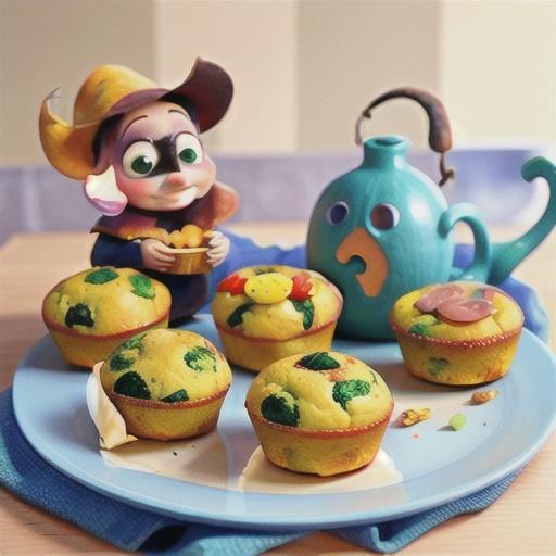 Pumpkin, spinach and bacon muffins