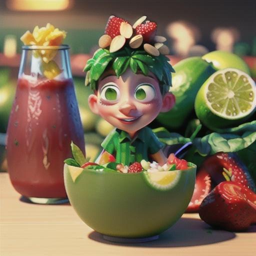 Spinach and Strawberry Daiquiri Salad