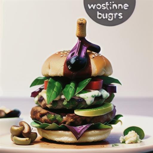 Lamb, mushroom and feta pocket burgers