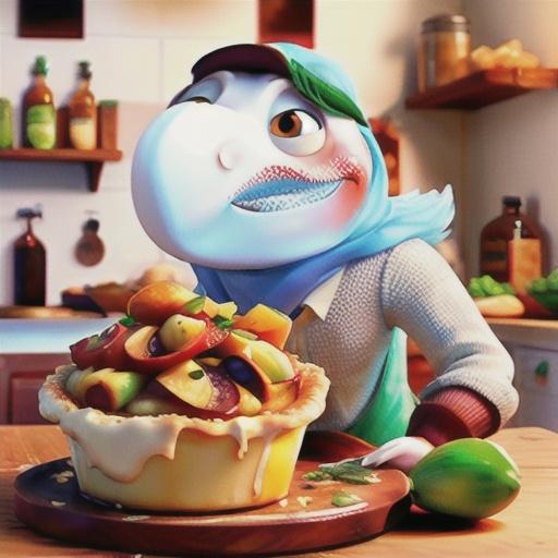 Chicken and white wine pie