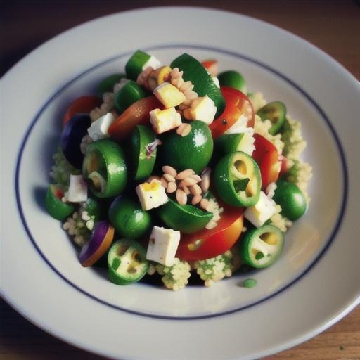 Quinoa, Couscous, and Farro Salad with Summer Vegetables