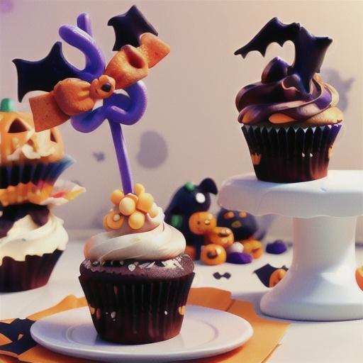 Halloween Dot Cupcakes