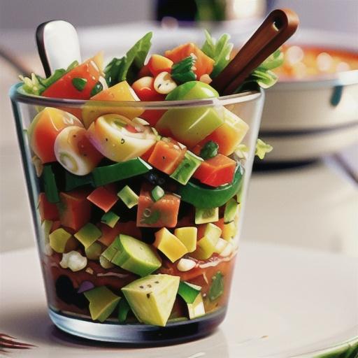Layered Gazpacho Salad