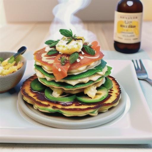Celeriac rosti with smoked salmon