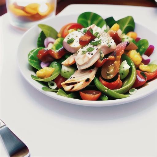 Warm chicken & bacon salad