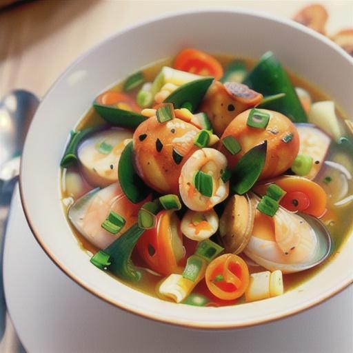 Mediterranean-style seafood soup
